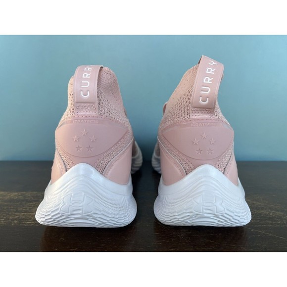 Under Armour Curry 8 Flow Class-Y Pink/White Men's Size 7.5 (9W) 3024432-601 - Picture 9 of 11